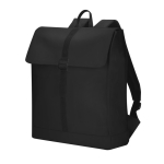 Zacht aanvoelende rugzak met gesp en trolleyband, 14 inch kleur zwart  negende weergave