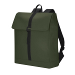 Zacht aanvoelende rugzak met gesp en trolleyband, 14 inch kleur groen  negende weergave