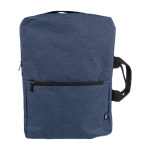 Gerecyclede polyester laptop- en reistas, 15 inch kleur blauw eerste weergave
