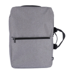 Gerecyclede polyester laptop- en reistas, 15 inch kleur lichtgrijs eerste weergave