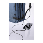 Anti-diefstal laptoprugzak van polyester met USB-A-poort, 17 inch tiende weergave