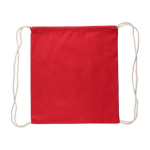 Rugzak met trekkoord in kleuren, Oeko-Tex® 140 g/m² kleur rood eerste weergave