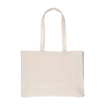 Natuurlijke katoenen boodschappentas met zijvouw, Oeko-Tex® 280 g/m² kleur khaki eerste weergave