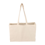 Natuurlijke katoenen boodschappentas, Oeko-Tex® 220 g/m² kleur khaki tweede weergave