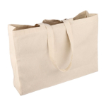 Natuurlijke katoenen boodschappentas, Oeko-Tex® 220 g/m² derde weergave