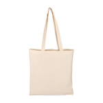 Natuurlijke katoenen boodschappentas, Oeko-Tex® 180 g/m² kleur khaki eerste weergave