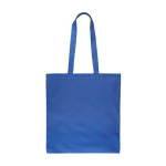 Katoenen boodschappentas in kleuren, Oeko-Tex® 140 g/m² kleur blauw tweede weergave