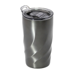 Lekkagevrije thermosbeker van gerecycled rvs, BrandCharger, 400 ml kleur grafiet eerste weergave