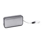 Ultraslanke draadloze speaker van aluminium en suède, BrandCharger, 2W kleur grijs eerste weergave