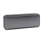 Slanke draadloze speaker van aluminium en suède, BrandCharger, 10W eerste weergave