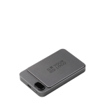 Draadloze en magnetische powerbank, 5.000 mAh, BrandCharger kleur grafiet met jouw bedrukking