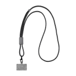 Elegante RPET-lanyard voor telefoonhoesje, BrandCharger kleur grafiet eerste weergave
