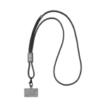 Elegante RPET-lanyard voor telefoonhoesje, BrandCharger kleur grafiet met jouw bedrukking