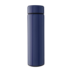 RVS thermosfles van gerecycled materiaal met theefilter 425ml kleur blauw eerste weergave