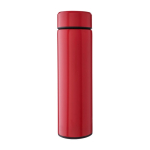 RVS thermosfles van gerecycled materiaal met theefilter 425ml kleur rood eerste weergave