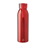 Gerecyclede rvs fles met dop en bijpassende draagriem, 650 ml eerste weergave