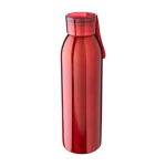 Gerecyclede rvs fles met dop en bijpassende draagriem, 650 ml tweede weergave