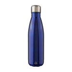 Roestvrijstalen fles met zilveren schroefdop, 650 ml kleur blauw eerste weergave