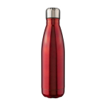 Roestvrijstalen fles met zilveren schroefdop, 650 ml kleur rood eerste weergave