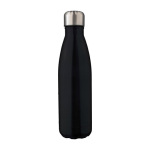 Dubbelwandige thermosfles van gerecycled roestvrij staal 500ml kleur zwart eerste weergave