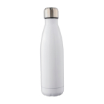 Dubbelwandige thermosfles van gerecycled roestvrij staal 500ml kleur wit eerste weergave