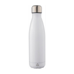 Dubbelwandige thermosfles van gerecycled roestvrij staal 500ml kleur wit tweede weergave