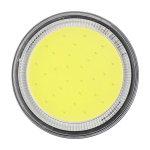Cirkelvormige zaklamp met magneet, 3 lichtstanden en oplaadbaar kleur grijs eerste weergave
