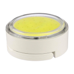 Cirkelvormige zaklamp met magneet, 3 lichtstanden en oplaadbaar tweede weergave