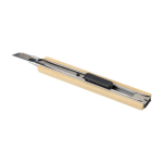 Metalen cutter met bamboe handvat en clip voor bevestiging vijfde weergave