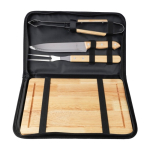 Etui met keukengerei en snijplank voor barbecue zesde weergave