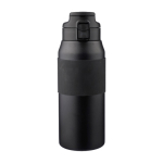 Roestvrijstalen fles met drukknop voor de tuit, 800 ml kleur zwart eerste weergave
