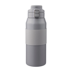 Roestvrijstalen fles met drukknop voor de tuit, 800 ml kleur grijs eerste weergave