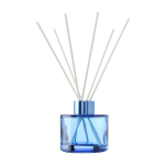 Glazen diffuser met verschillende geuren en 6 rotanstokjes, 100 ml kleur ultramarijn blauw tweede weergave
