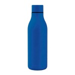 Dubbelwandige roestvrijstalen fles met bijpassende dop 500 ml kleur blauw eerste weergave