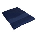 Badhanddoek 180 x 100 cm van 100% katoen OEKO TEX 350 g/m² kleur blauw eerste weergave