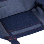 Tas met logo van gerecycled denim met lange handgrepen 280 g/m² kleur jeans blauw zesde weergave