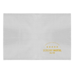 Rechthoekige keukendoek van gerecycled katoen 140 g/m² kleur wit vijfde weergave
