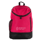 Polyester sporttas bedrukken met schoenenvak kleur rood zesde weergave