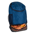 Polyester sporttas bedrukken met schoenenvak kleur marineblauw zesde weergave