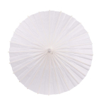 Elegante witte papieren paraplu personaliseren kleur wit tweede weergave