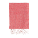 Pareo handdoek van katoen en polyester in één kleur 170 g/m² kleur rood eerste weergave