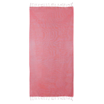 Pareo handdoek van katoen en polyester in één kleur 170 g/m² kleur rood tweede weergave