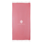 Pareo handdoek van katoen en polyester in één kleur 170 g/m² kleur rood vierde weergave