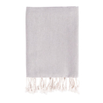 Pareo handdoek van katoen en polyester in één kleur 170 g/m² kleur grijs eerste weergave
