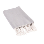 Pareo handdoek van katoen en polyester in één kleur 170 g/m² kleur grijs derde weergave