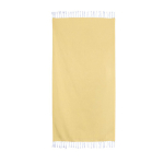 Pareo handdoek van katoen en polyester in één kleur 170 g/m² kleur geel tweede weergave
