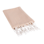 Pareo handdoek van katoen en polyester in één kleur 170 g/m² kleur beige derde weergave