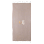 Pareo handdoek van katoen en polyester in één kleur 170 g/m² kleur beige vierde weergave