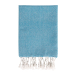Pareo handdoek van katoen en polyester in één kleur 170 g/m² kleur lichtblauw eerste weergave