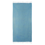 Pareo handdoek van katoen en polyester in één kleur 170 g/m² kleur lichtblauw tweede weergave